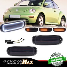 Smoke Switchback Led Turn Signal Light For 98-05 Vw Beetle 1c0953155l1c0953156l