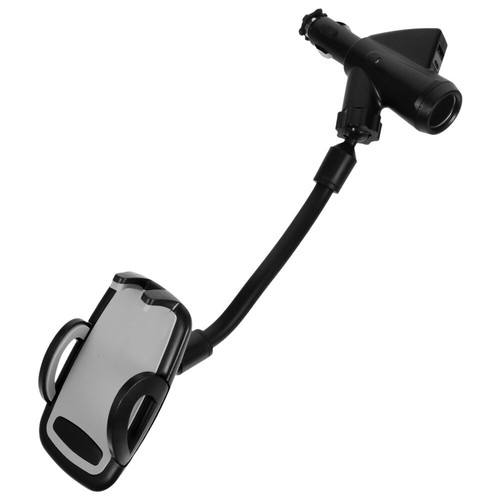 Car Phone Mount with USB Charging Ports for 3-6.5 Inch Smartphones - 第 1/12 張圖片
