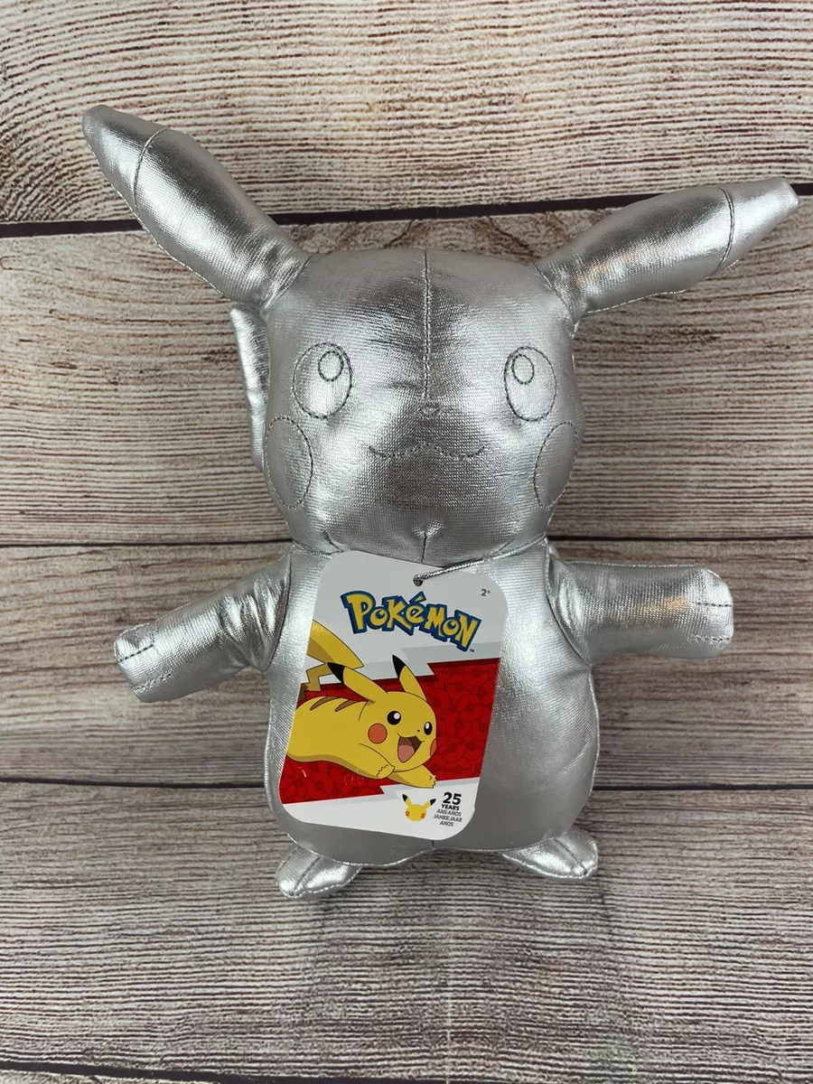  Pokémon 8 Silver Pikachu 25th Anniversary Plush