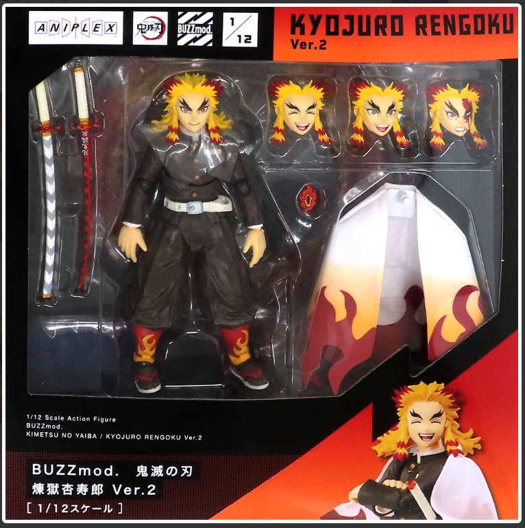 BUZZmod. 鬼滅の刃　Demon Slayer　1/12スケールフィギュア Figure BUZZmod. Kyojuro Rengoku Demon Slayer 1/12 Figure Ver