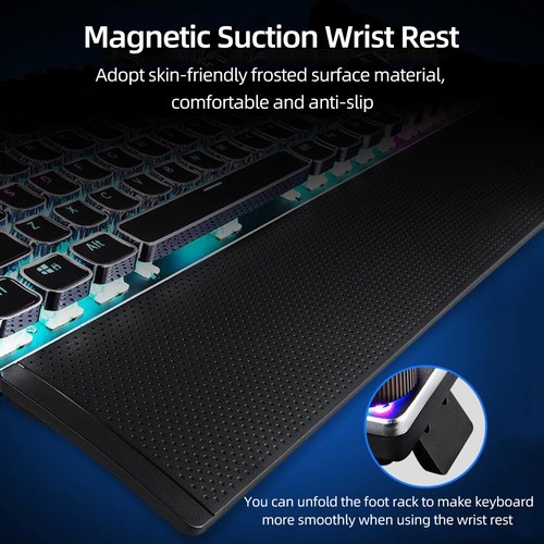 AULA F2088 104 Keys Wired Gaming Mechanical Punk Round Keyboard Mixed I3H4 - Picture 7 of 11