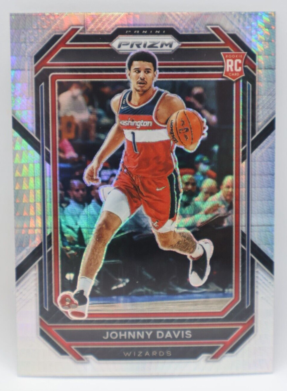 2022-23 Panini Prizm Basketball Hyper Prizm Rookie #231 Wizards - JOHNNY DAVIS
