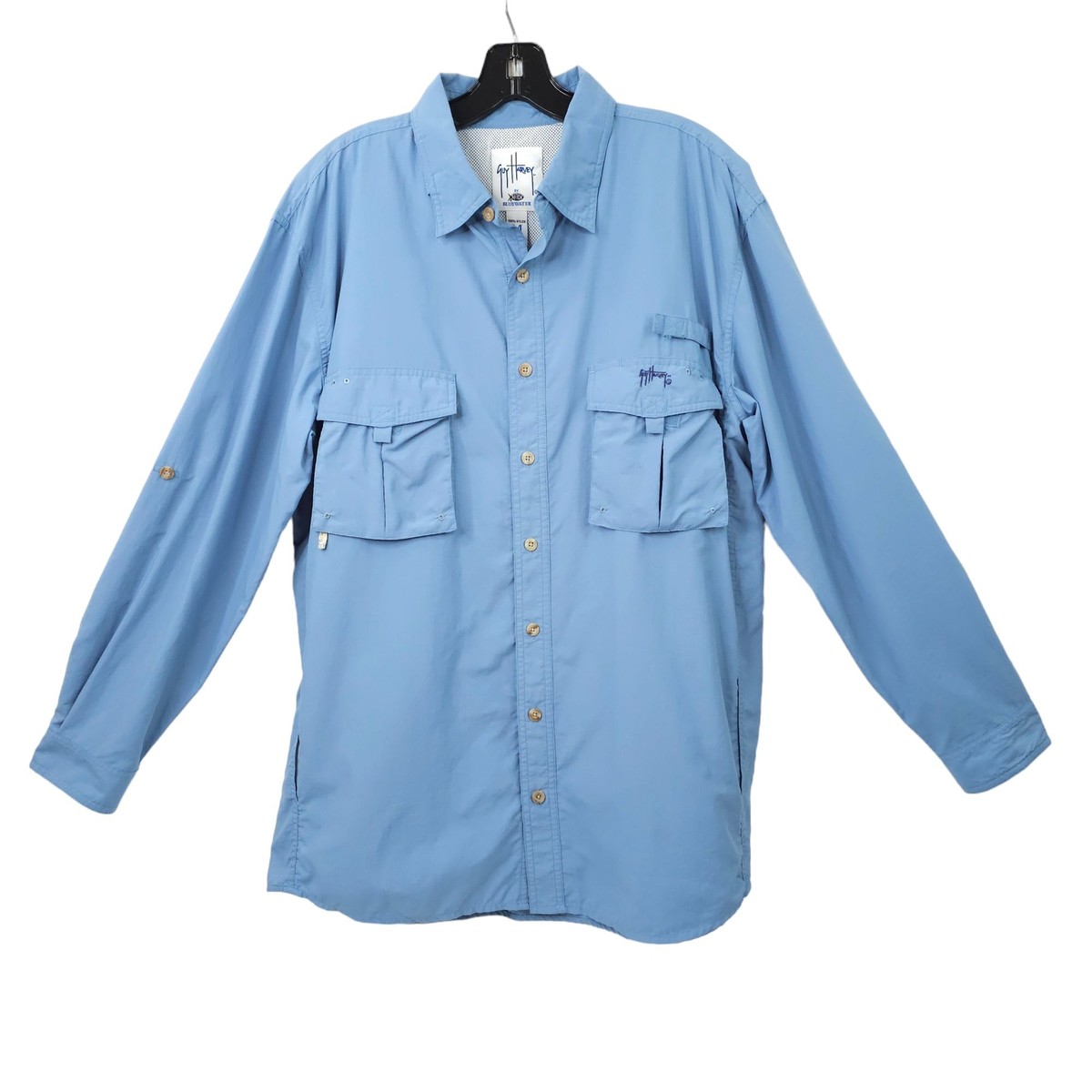 guy harvey dress shirts Guy Harvey Men's AO Slam Performance Fishing Shirt, Medium
