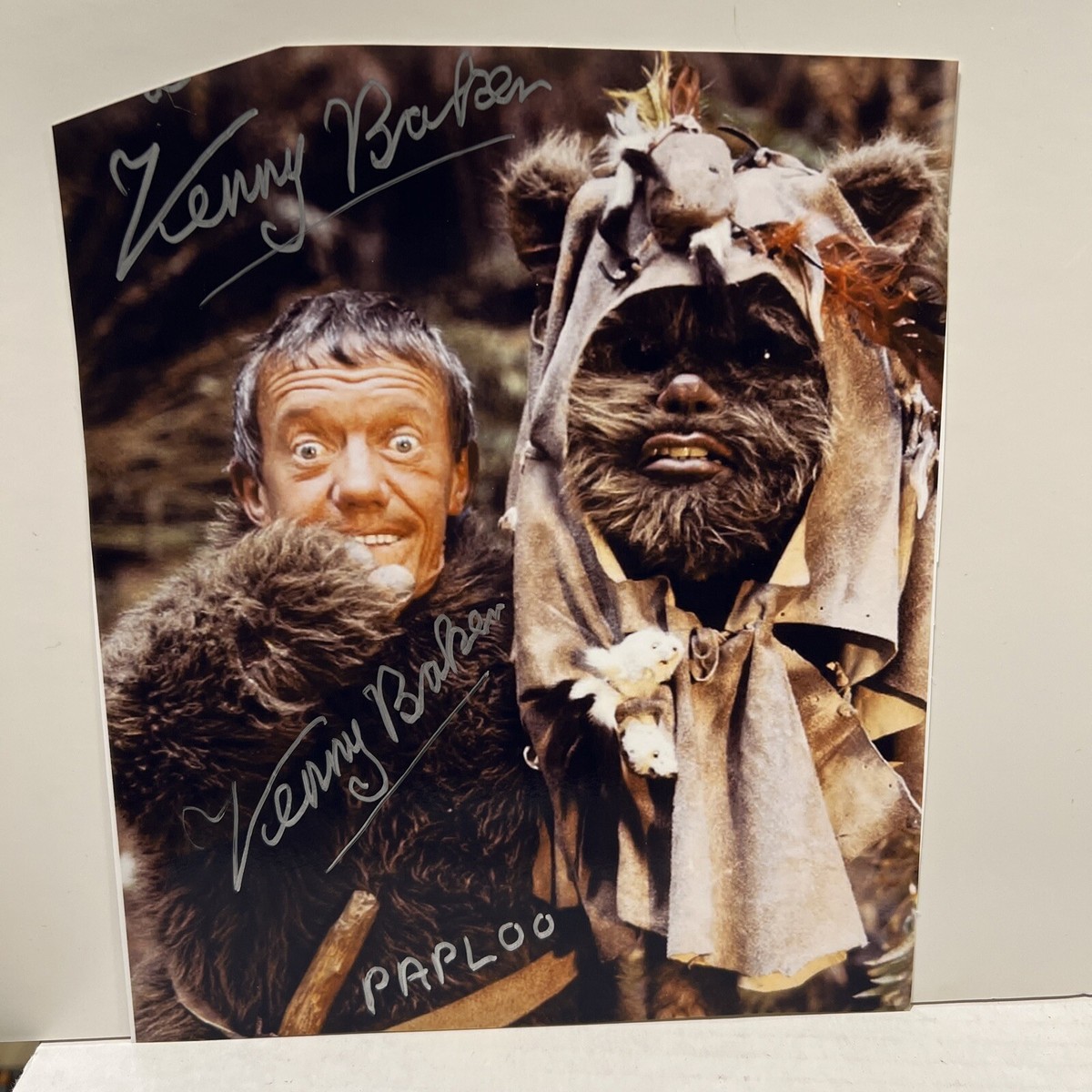 Kenny Baker Star Wars R2-D2 Signed 2X Autographed 8x10 Photo EWOK