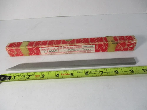 STARRETT # 454Y x 10" Height Gage Scriber 454, 1/4" x 1/2" w/ OEM Red Box EC
