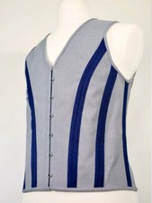 Men Corset Vest Steel Boned Waist Cadual Formal Vest