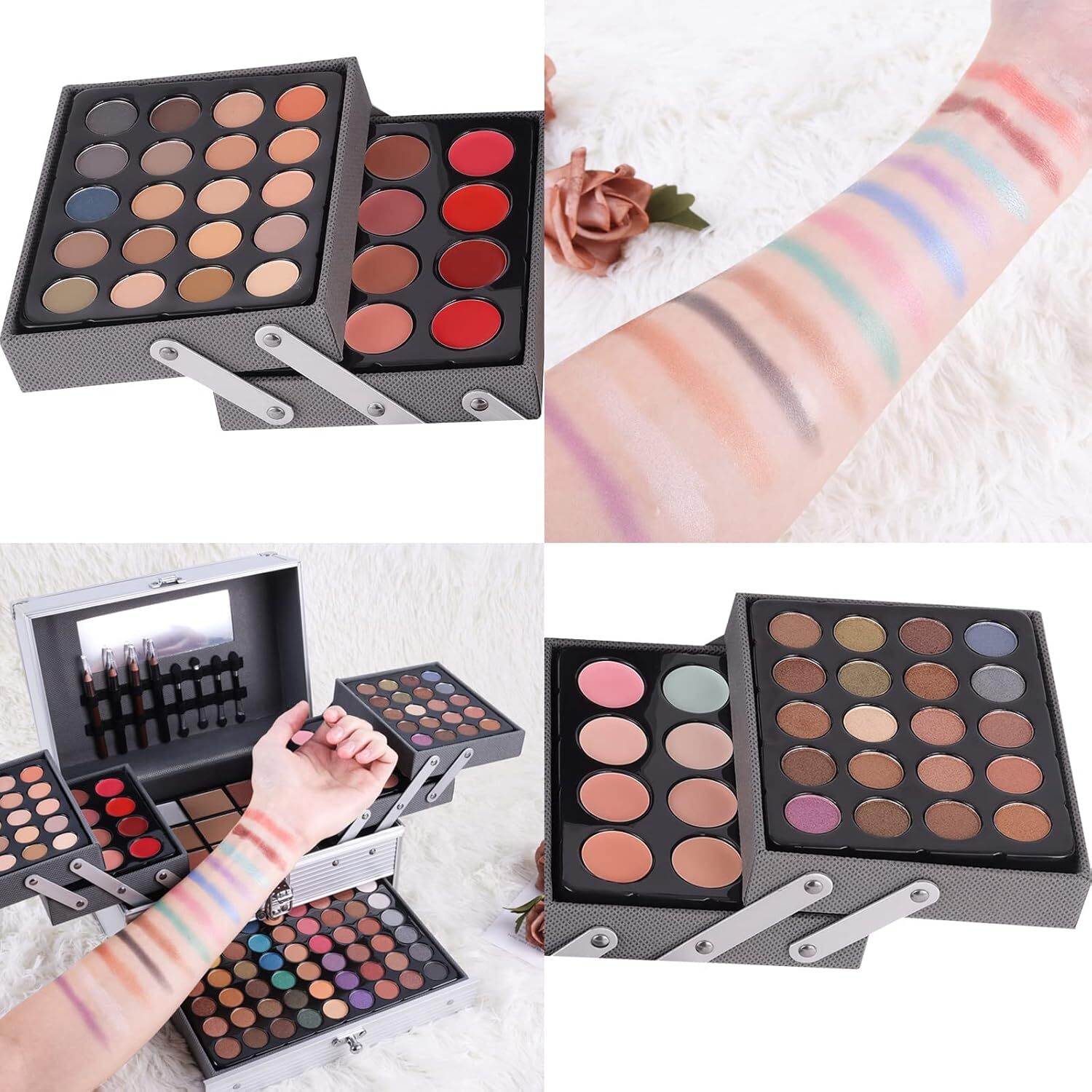 UNIFULL 132 Color All- In- One Makeup For Women Full Kit,Professional Set 1 