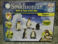 Smithsonian Mold & Paint Craft Kit PENGUINS