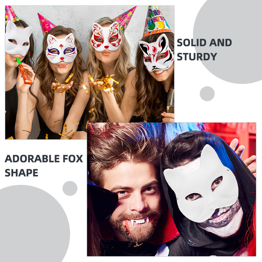 5pcs Animal Mask Diy Prom Mask Hand Painting Mask Stage Performance