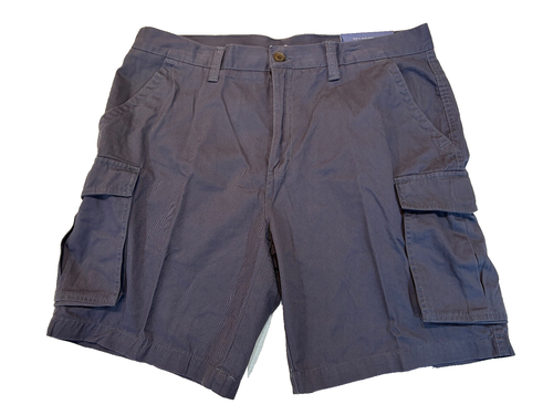 NWT Croft & Barrow Classic Twill Cargo Short 36 W 8.5 L Relaxed Blue MSRP $38
