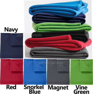 Fleece Soft Blanket Winter Warm Cozy Fully Hemmed Throw Blanket 11 Colors NEW!