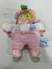 Mary Meyer Taggies 8 Inch Baby Pink Doll Plush Toy lovey security