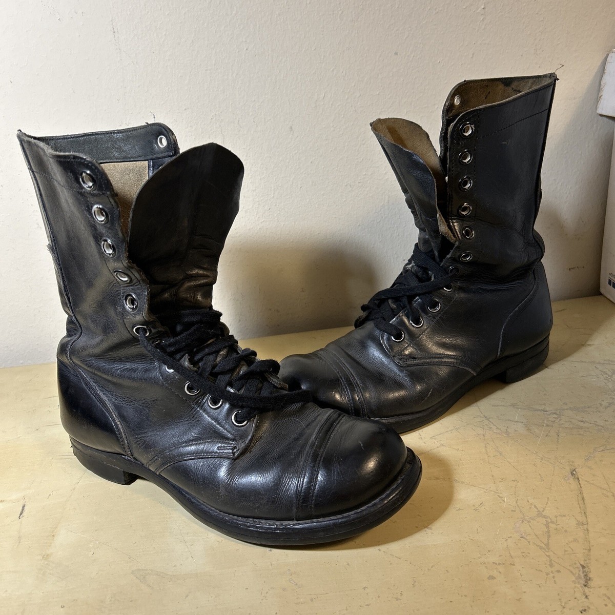 Vintage Bfg Bf Goodrich Military Combat Boots Black Leather 60s Size 8.5 R Bf Goodrich Combat Boots - Etsy main image 3