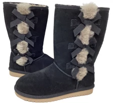 Koolaburra By Ugg Women's Victoria Tall Pull On Winter Boots Black Size:6 182N