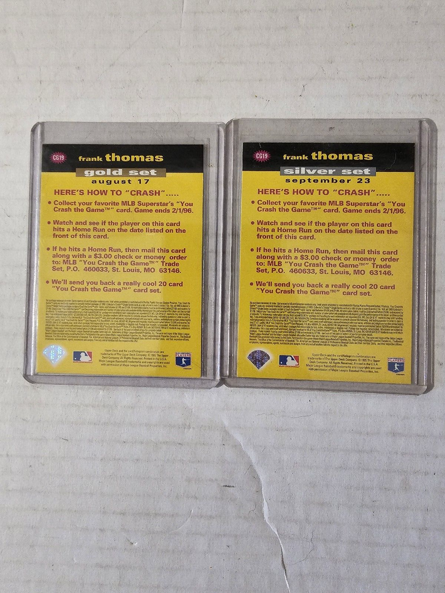 1995 Collectors Choice Frank Thomas Gold Insert CG19 Sept 17
