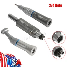 Dental Slow Speed Push Contra Angle Straight Air Motor 2/4H Attach NSK Style JL