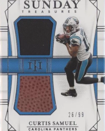 2019 Panini National Treasures Curtis Samuel #STR-20