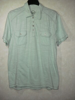 BKE Polo Shirt Men XXL Slim Fit Mint Green Collared Short Sleeve