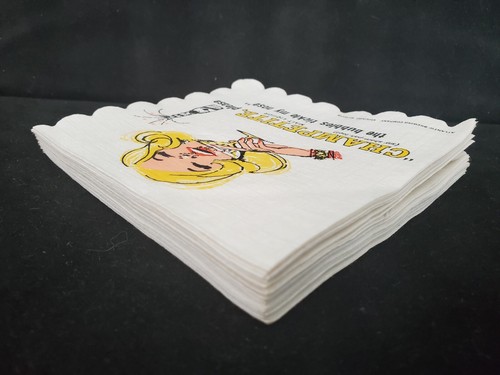 Vintage CHAMPETITE MALT LIQUOR Cocktail Bar Beer Napkin - Set of 25 - Picture 4 of 4