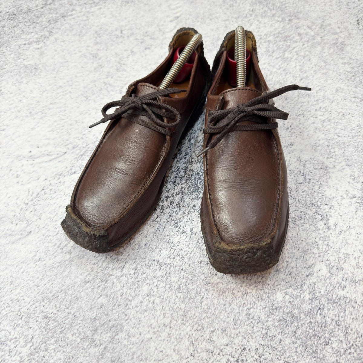 【ぼん】CLARKS WALLABEE UK6.5 Clarks Wallabee Brown Leather US7.5 UK6.5 EU40.5 25.5cm | eBay
