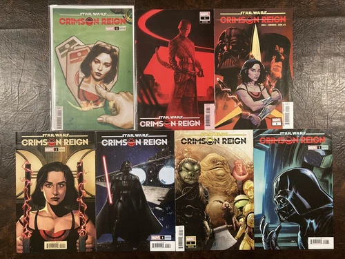 CRIMSON REIGN STAR WARS #1 SET OF 7 1:25 LOPEZ KNIGHTS REN VARIANT COMIC BOOK BA