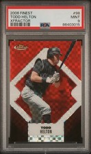 2006 FINEST XFRACTOR #98 TODD HELTON 88/250 PSA 9