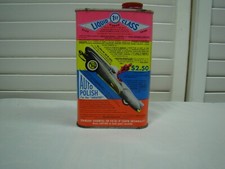 Vintage Auto Polish Tin Can Old Car Wax Container Liquid Wax Polishing Polish