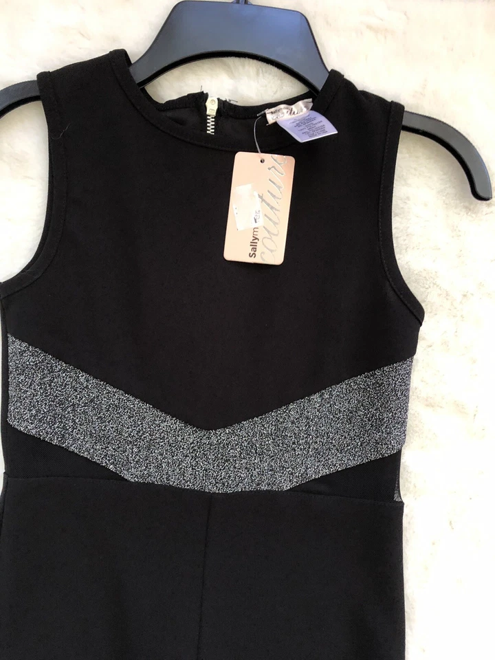 Mameluco Sally Miller Color Negro Talla 7/8 Años Hecho en EE. UU. Foto 3 de 4