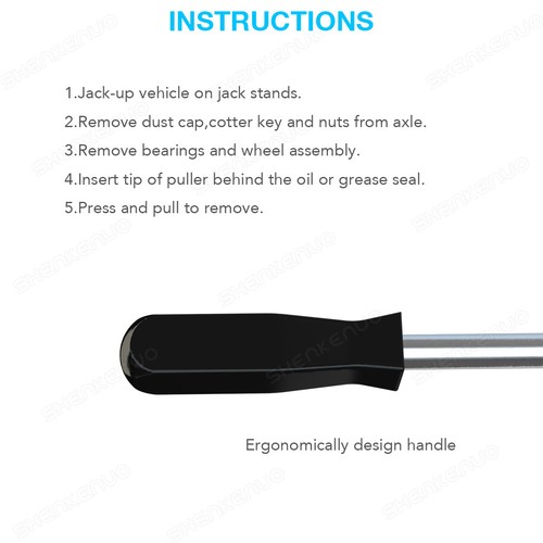 PROFESSIONAL SEAL PULLER OIL GREASE SEALS 2 SIZE TIPS TOOL EXTRACTOR MECHANICS - Picture 6 of 8