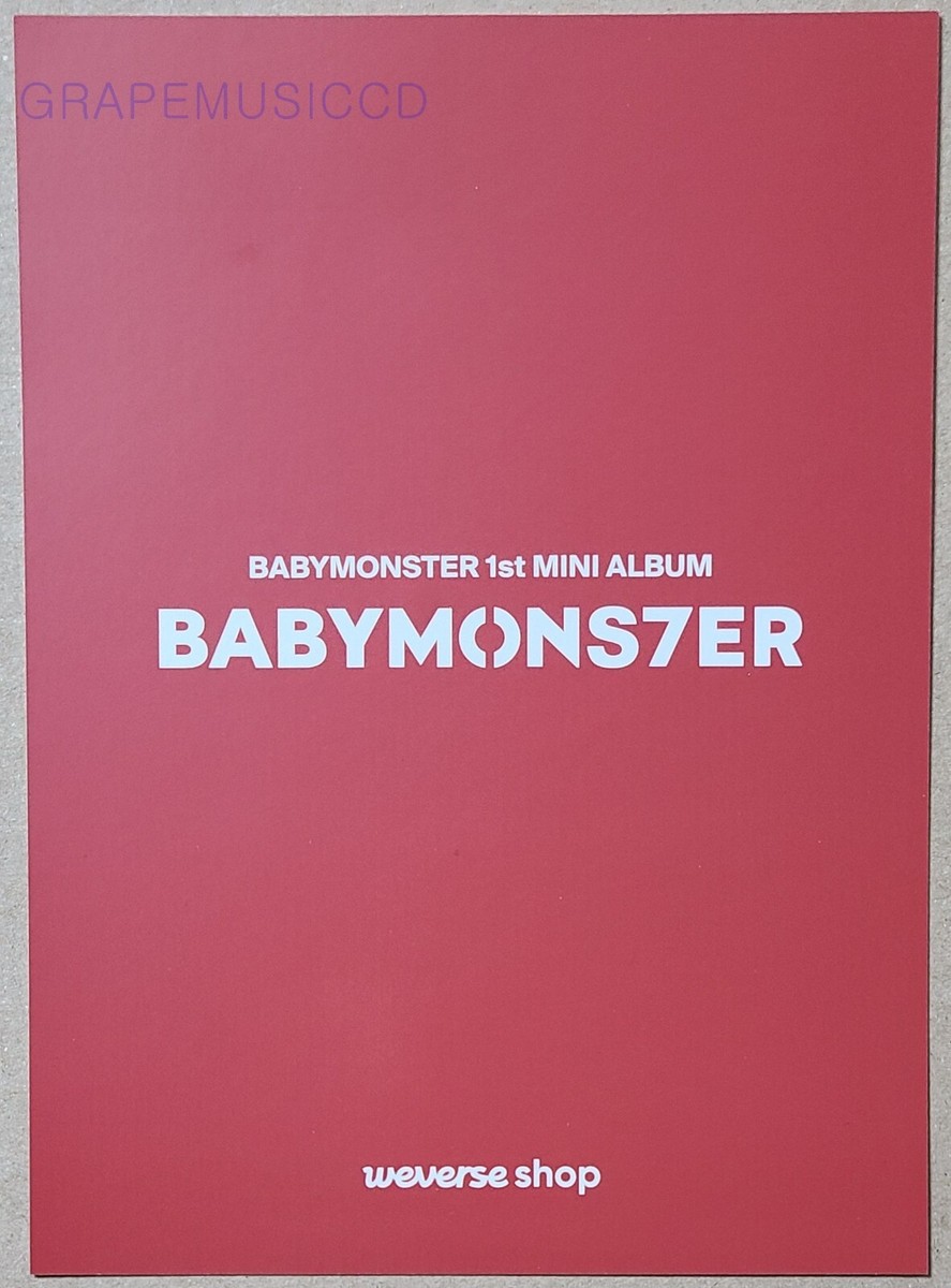 BABYMONSTER 1ST MINI ALBUM BABYMONS7ER WEVERSE SHOP POB MINI