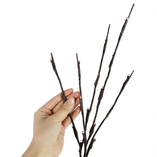 20 LED Twig Branch Fairy Light Flowers Tree Willow Night Lamp Home Xmas Decor AU - Picture 4 of 12