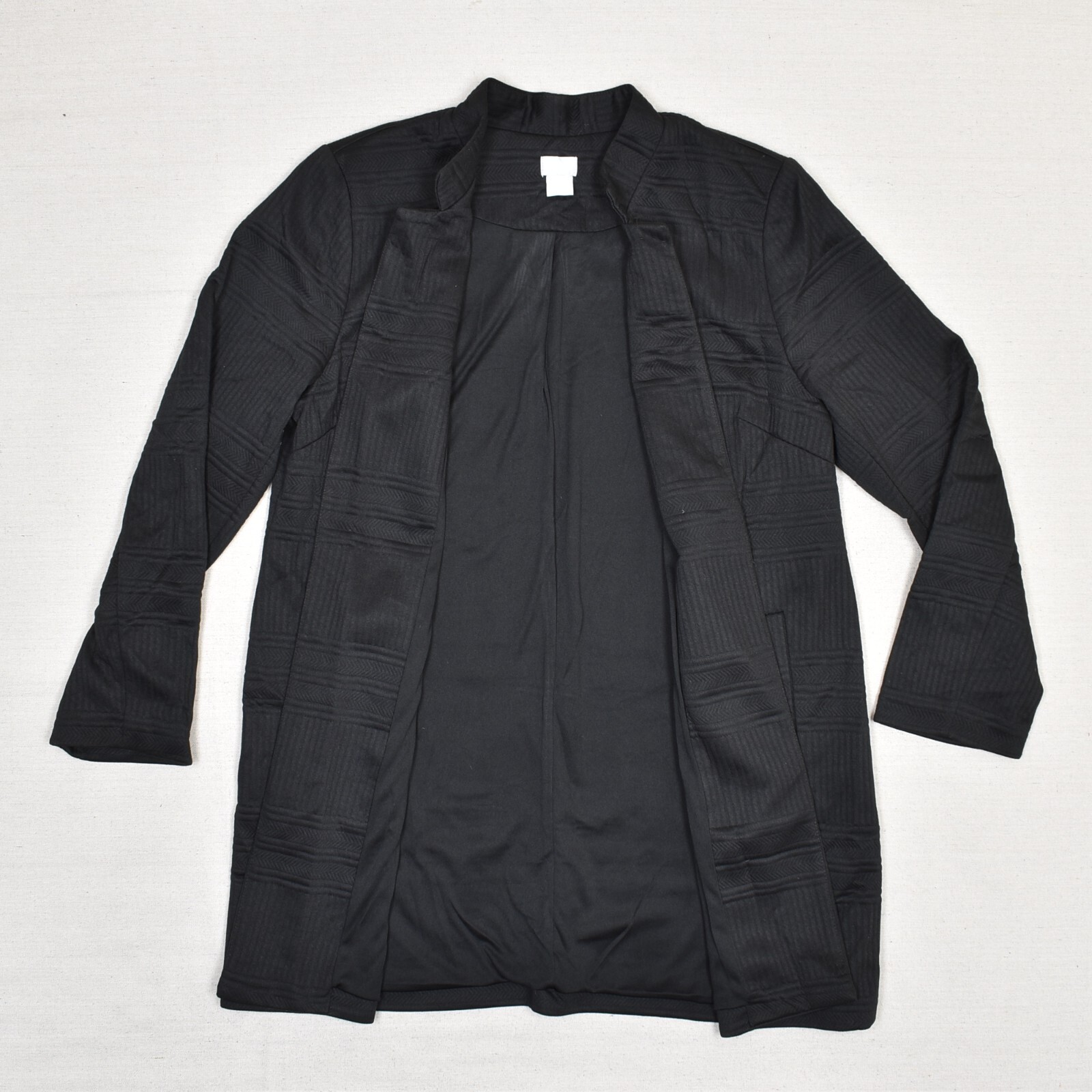 Chico's Women's Open Blazer Jacket Solid Striped … - image 2