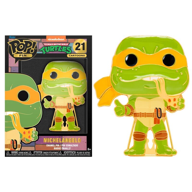 Funko Pop Pin 21 Teenage Mutant Ninja Turtles Michelangelo