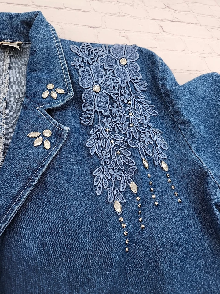 Cactus California Blazer Rhinestone  Embellishment Women's Size Medium  - Image 4 of 4