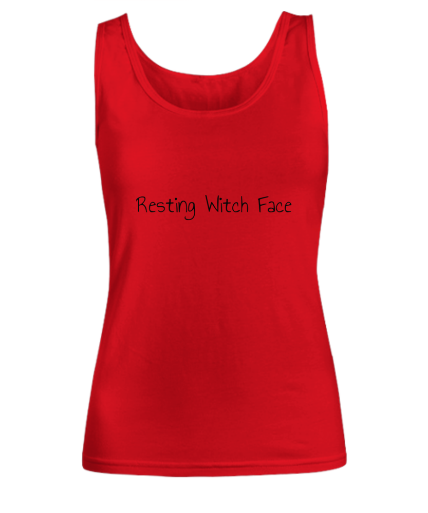 Resting witch face apparel, funny Halloween apparel - Women's Tank Top