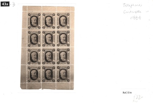 GB QV ESCOCESA Estampillas Locales 1d *TELÉFONO NACIONAL Co* Hoja{12} Como Nueva Estampillada Estampillada Estampillada Estampada 43a.3 - Imagen 3 de 6