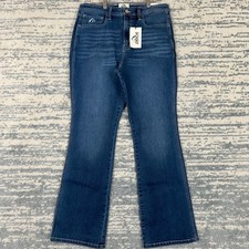 Jordache Vintage Reese High Rise Slim Bootcut Jeans Dark Wash Blue Women Size 31