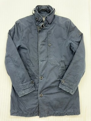 G-Star Raw Men's Gray Hooded Cotton Twill Jacket L