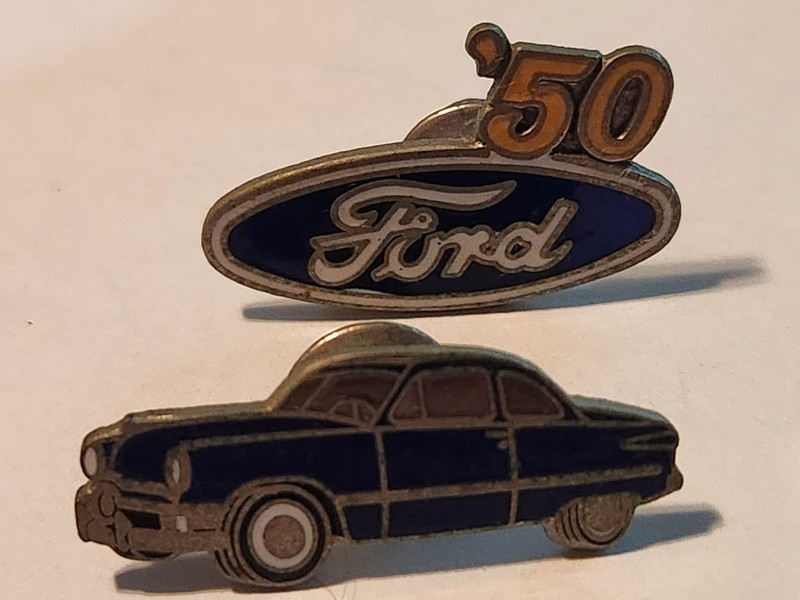 '50 Ford & 1949 -1950  FORD Coupe  - hat pin , lapel pin , tie tac, 2 piece set!