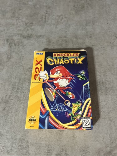 Knuckles Chaotix (Sega 32x) Complete CIB Tested And Working Nice Condition