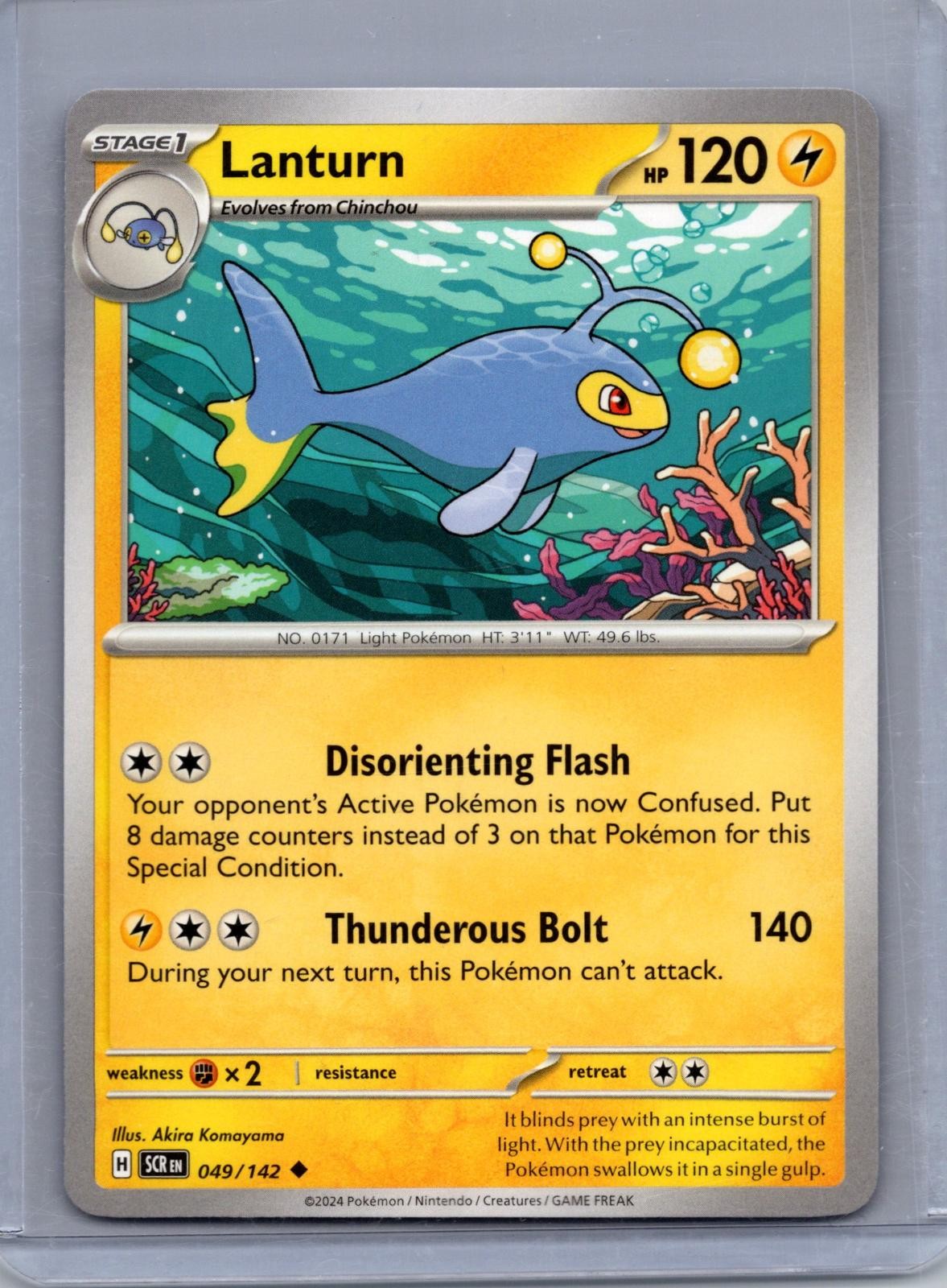 LANTURN 49/142 UNCOMMON STELLAR CROWN POKEMON NM/M