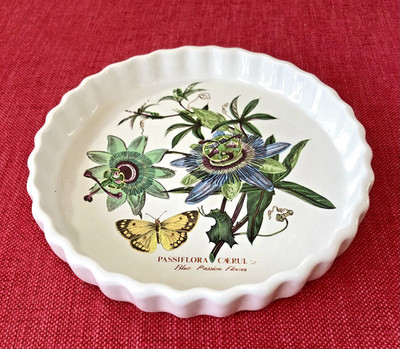 Portmeirion Botanischer Garten, Vintage blau Passionsblume Design 8 1/4'' Flan Schale