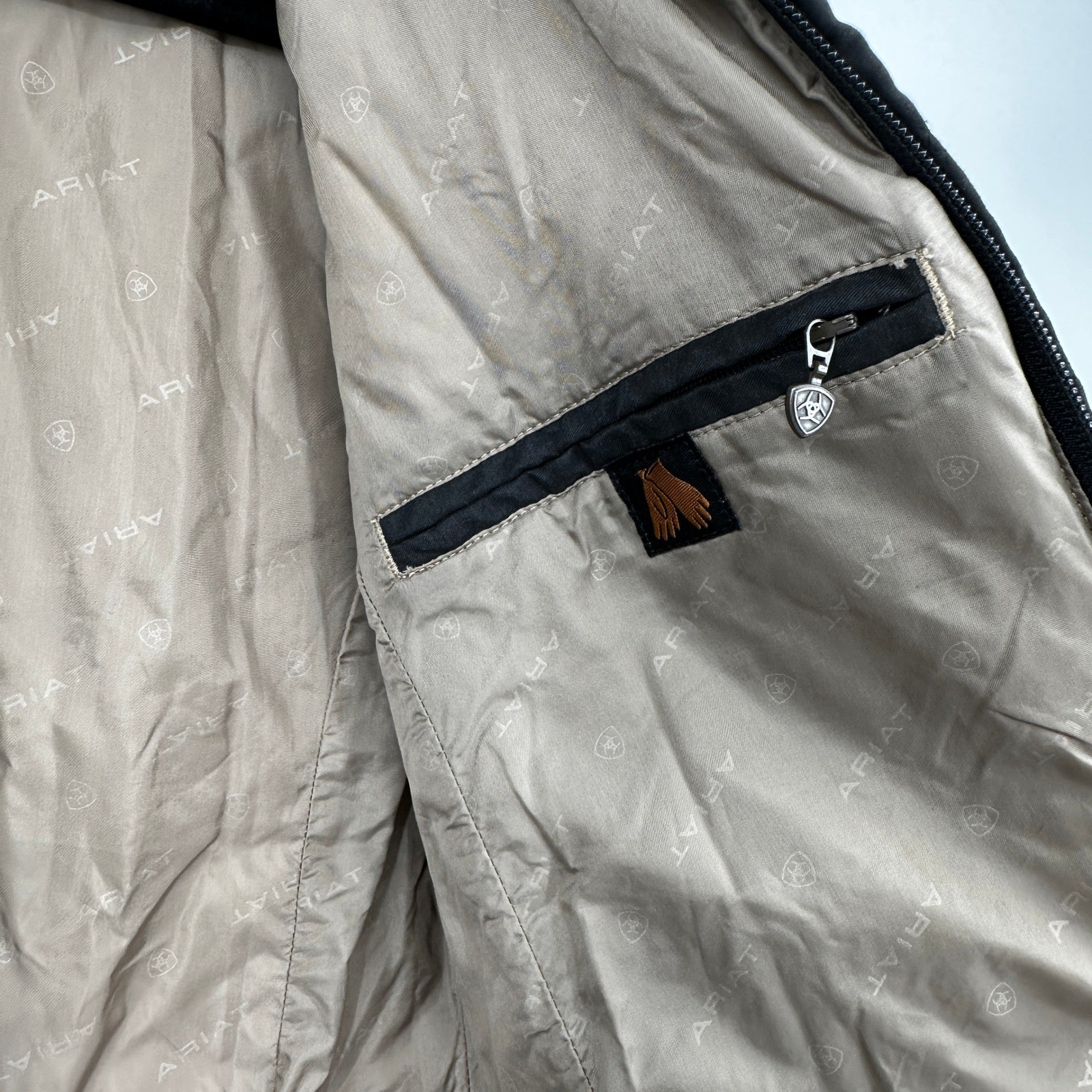 Ariat Quilted Full Zip Jacket Black Women's Size Small