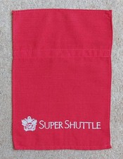 BRITISH AIRWAYS VINTAGE 80's SUPER SHUTTLE SEAT HEADREST COVER, EMBROIDERED LOGO