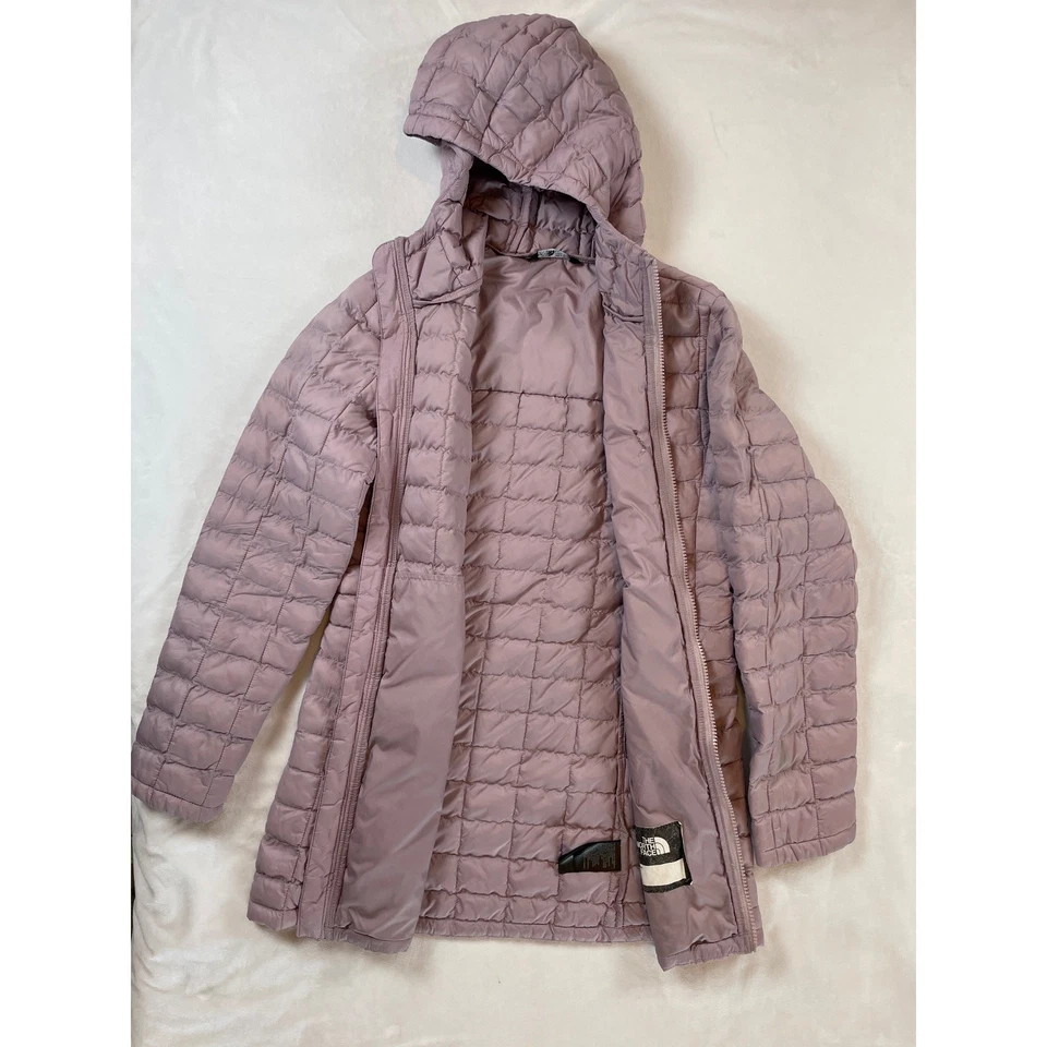 Chaqueta Parka con Capucha Aislada Thermoball The North Face Niñas Talla Lila Foto 3 de 4