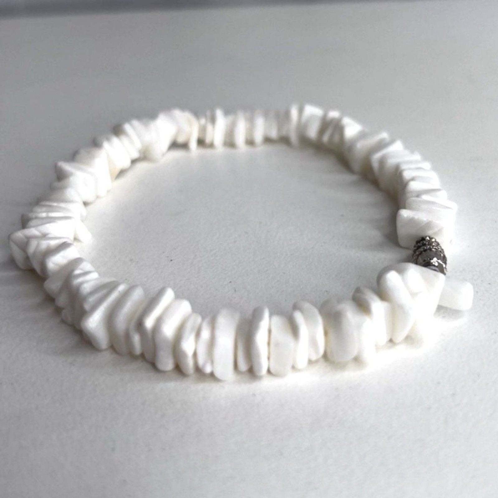 Clamshell Puka Shell Bracelet Anklet Shell Jewelr… - image 1