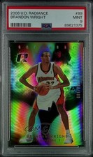 2008-09 Upper Deck Radiance /299 Brandan Wright #89 PSA 9 MINT 1ek2