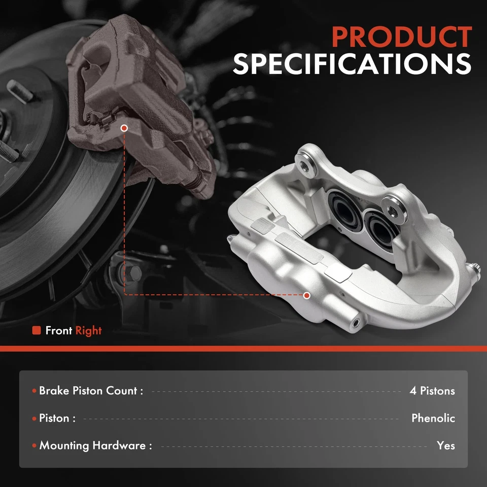 Pinza de freno delantera derecha con pistones para BMW F30 F32 F22 F34 F36 320i 328i 435i Foto 2 de 4