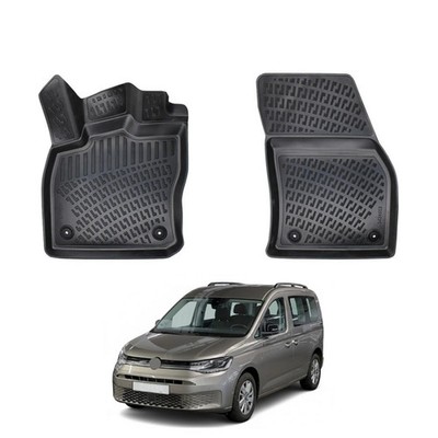 Floor Mats Liner for Volkswagen Caddy 2020-2026 TPE All Weather