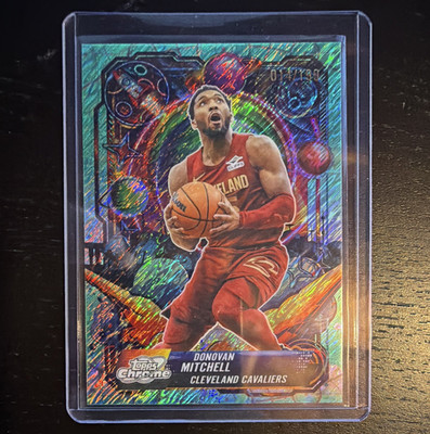 Topps 2025-26 Cosmic Chrome Donovan Mitchell Propulsion PRP-2 Aqua /199